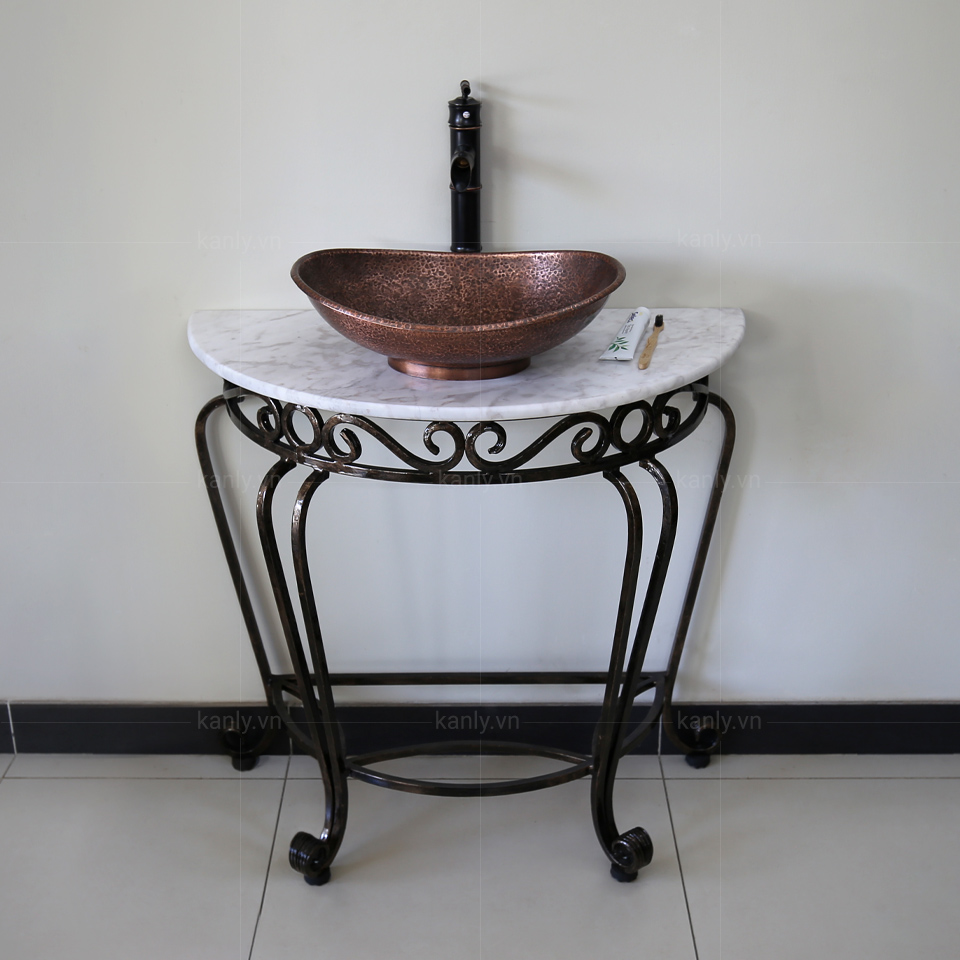 Kệ để lavabo (kệ bán nguyệt) Kanly FP06 - 5