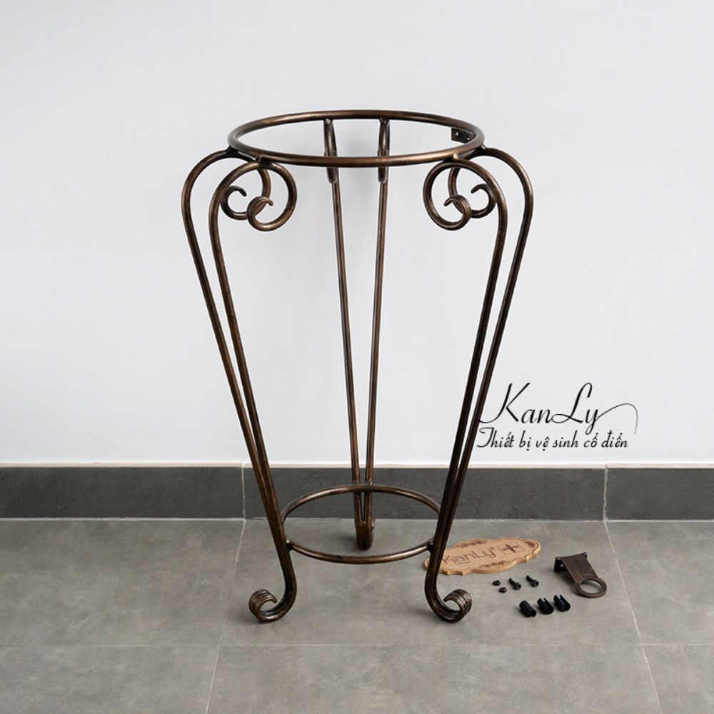 Kệ sắt để lavabo tròn Kanly FP01 - 4