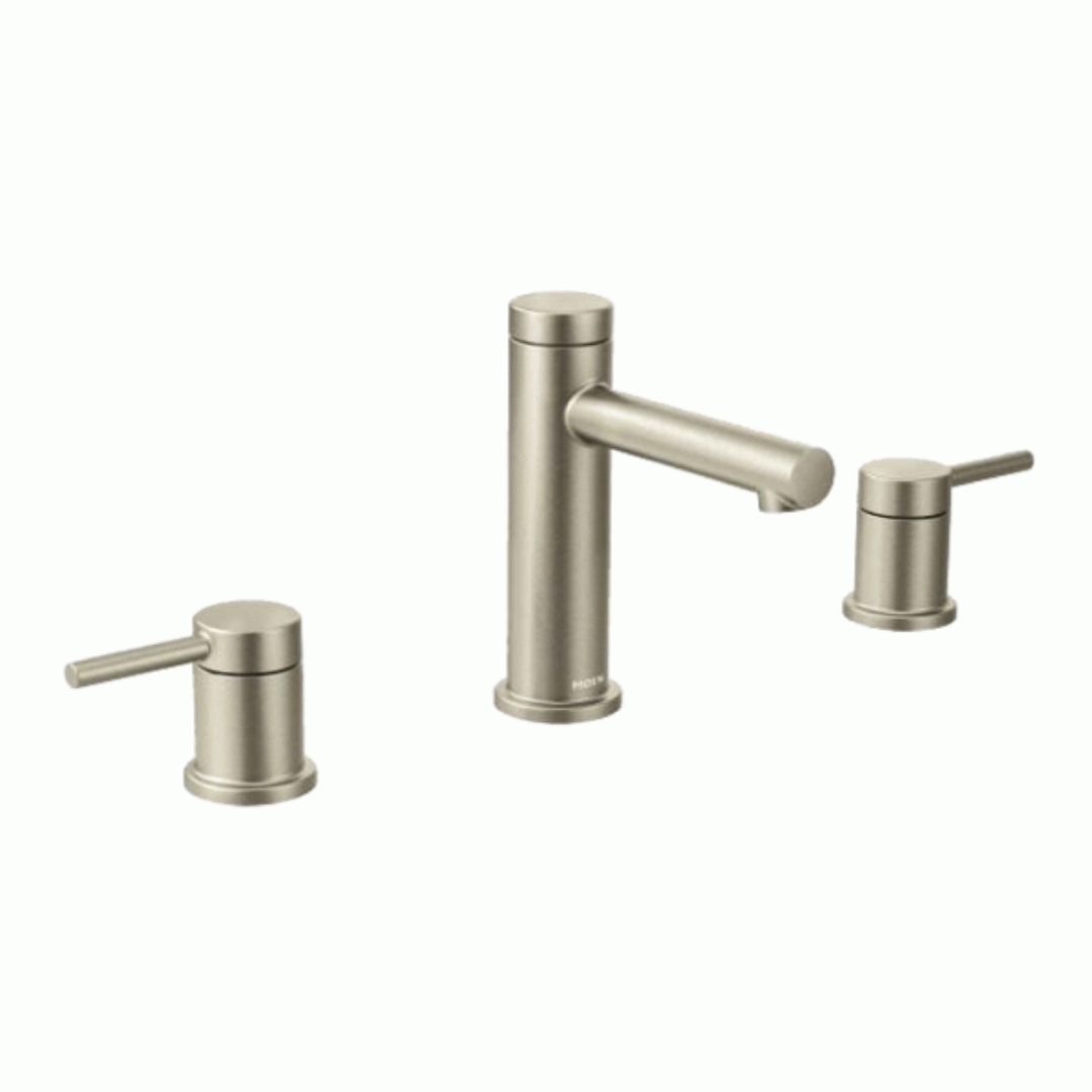 Bộ vòi lavabo nóng lạnh 3 lỗ mạ Nikel mờ MOEN Align T6193BN