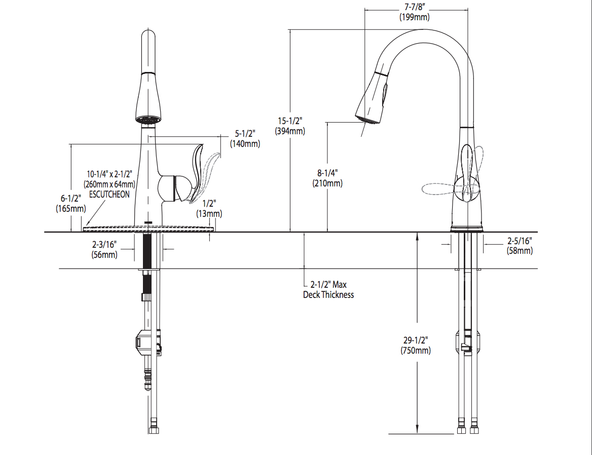 Vòi rửa chén MOEN MCL7594C - 2