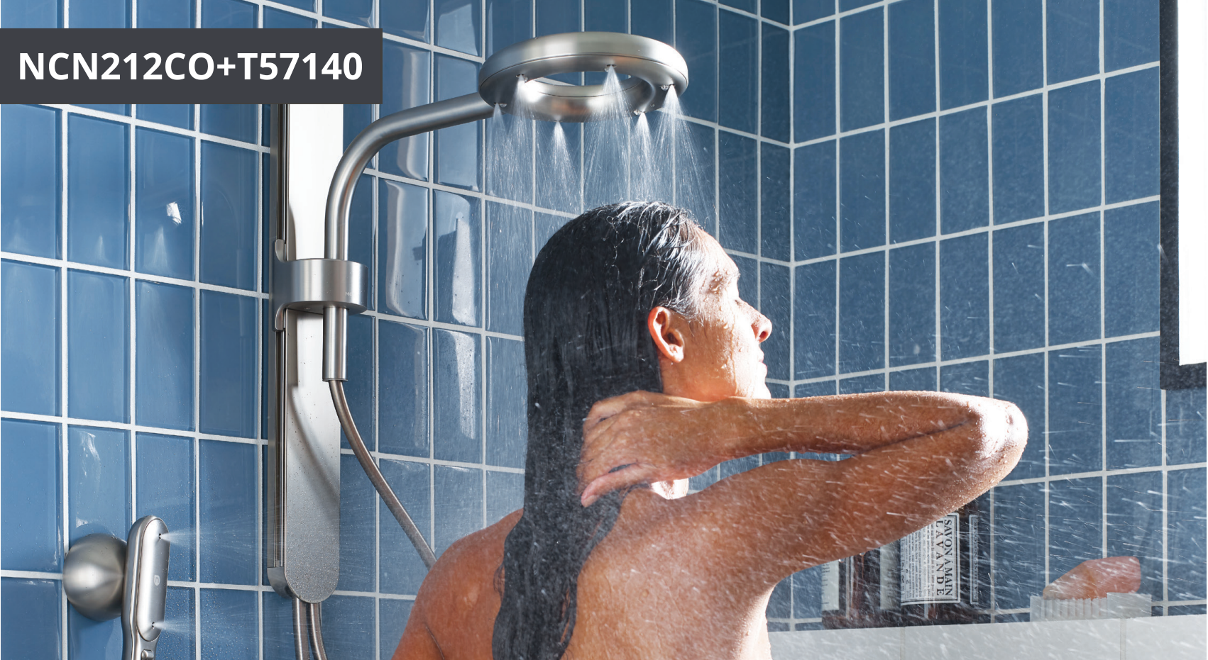 Bộ vòi sen tắm âm tường Nebia MOEN NCN212CO+T57140 - 2