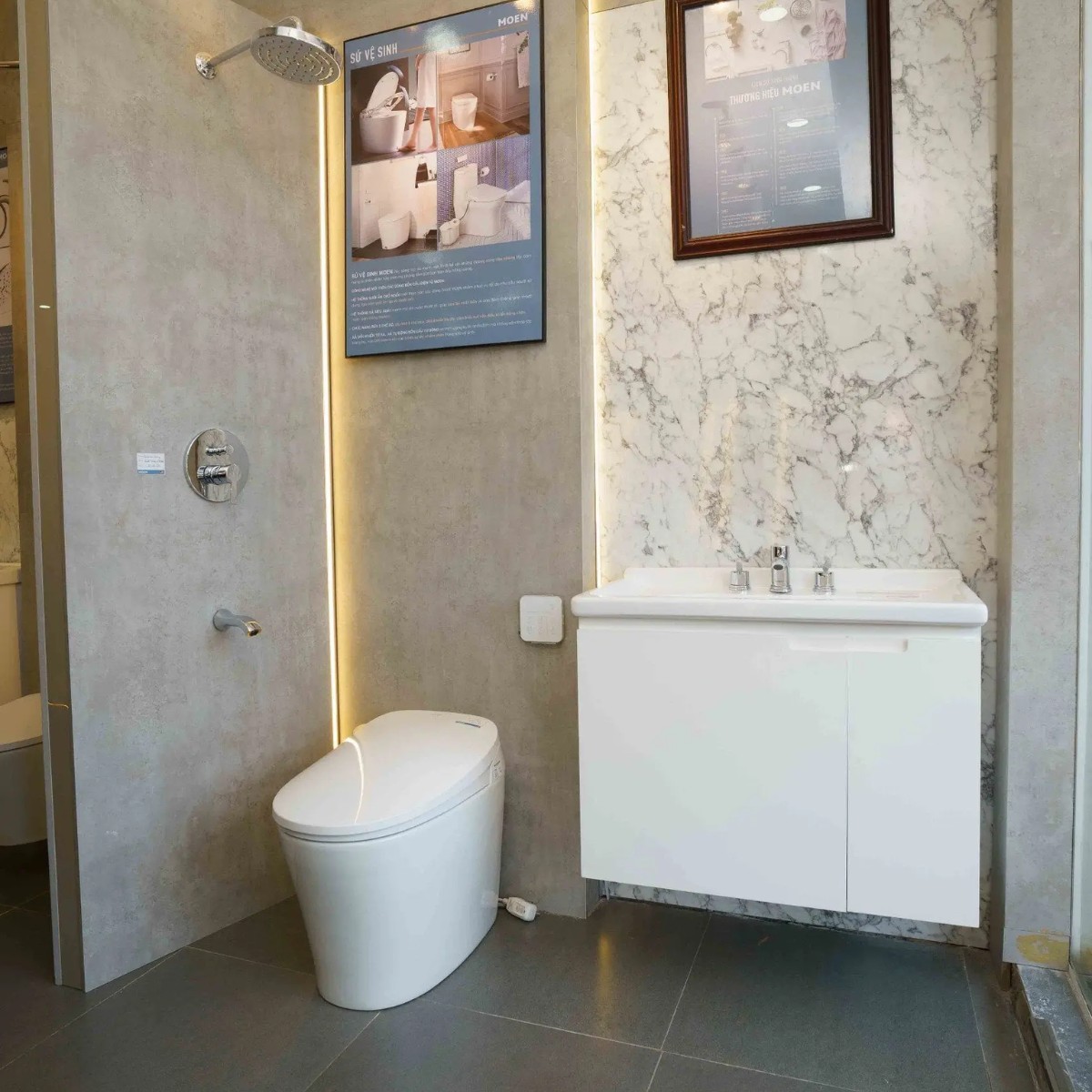 Bộ tủ lavabo gỗ Chicago MOEN TG BC0804-801 - 2