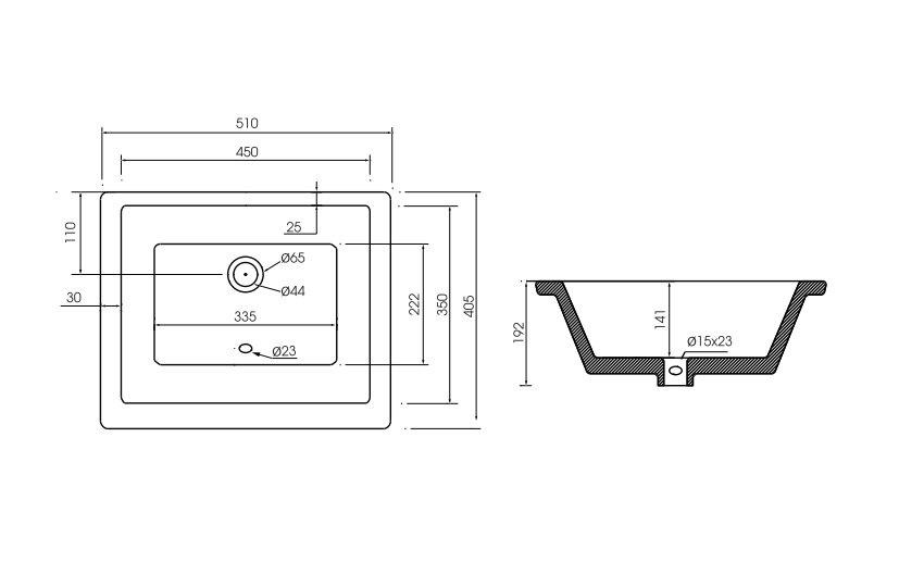 Chậu rửa mặt lavabo âm bàn MOEN SW50730 - 2