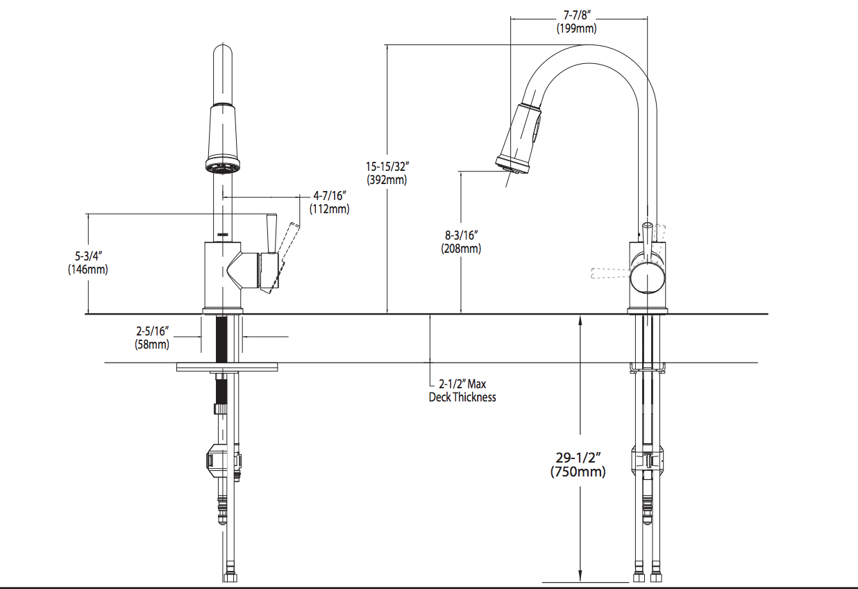 Vòi rửa chén MOEN 7175