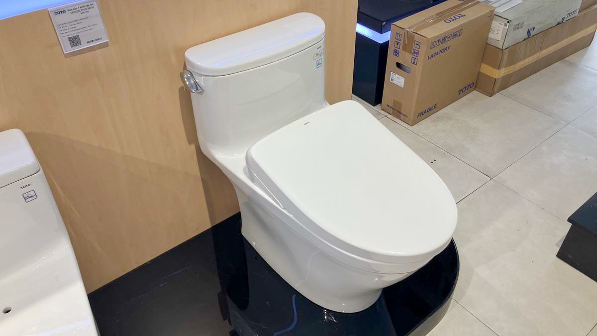 Bồn cầu TOTO MS887CRW23 1 khối nắp điện tử Washlet S7 TCF47360GAA giấu dây - 2