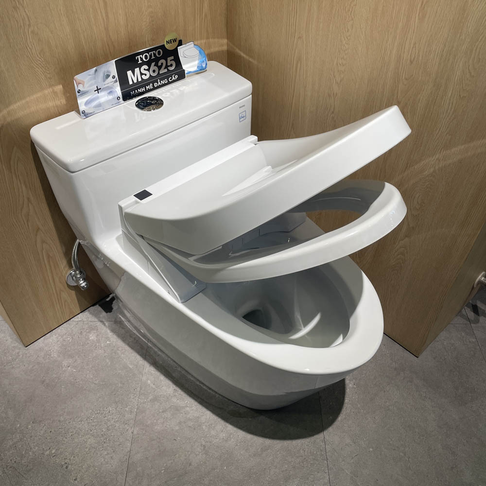 Bồn cầu TOTO MS625CDW15 1 khối nắp điện tử Washlet C5 TCF24460AAA giấu dây - 11