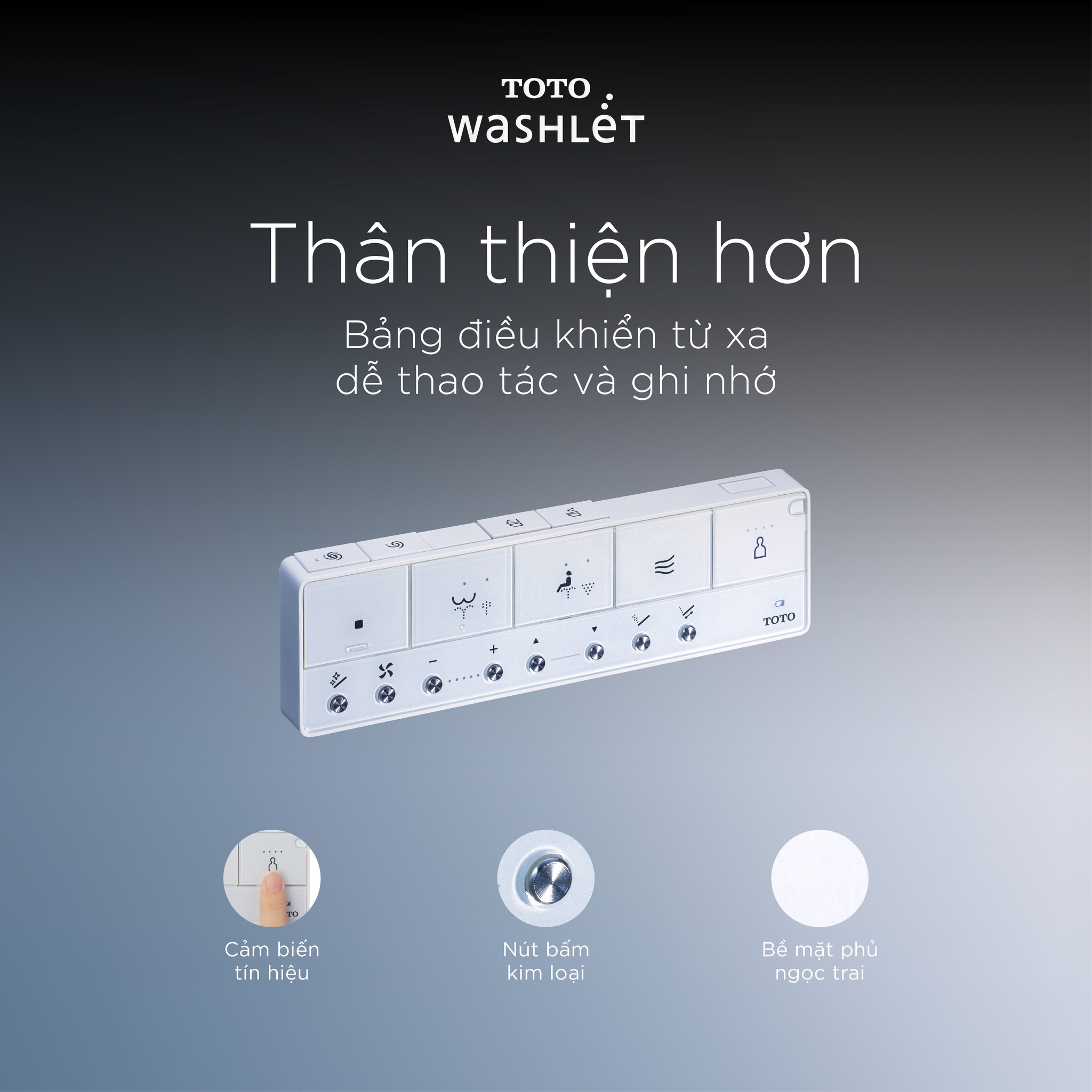 Nắp rửa điện tử Washlet S7 TOTO TCF47360GAA (W23) - 11