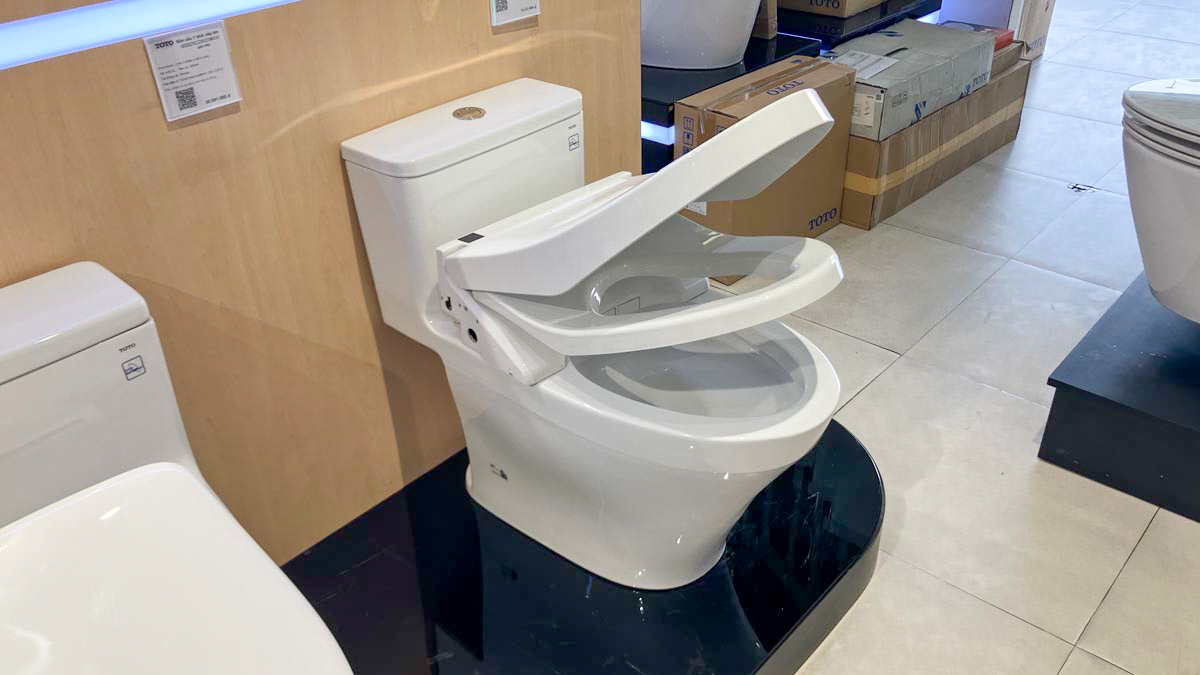 Bồn cầu 1 khối TOTO MS857CDW15 nắp điện tử Washlet C5 TCF24460AAA giấu dây - 12