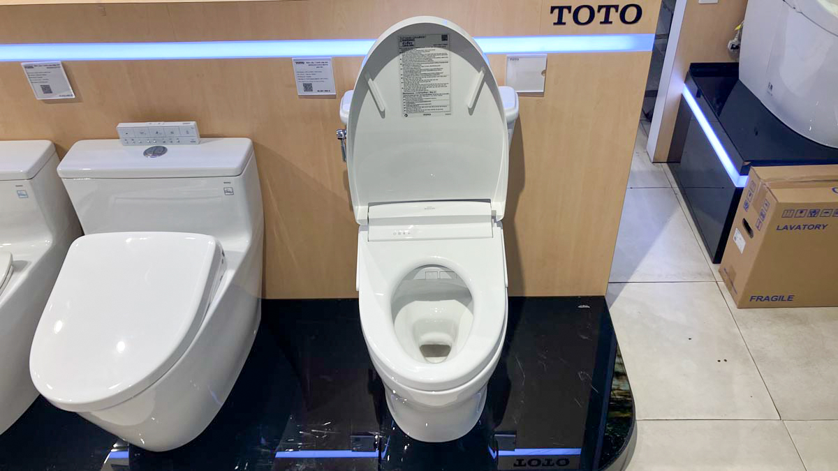 Bồn cầu TOTO CS986GW25 2 khối nắp điện tử Washlet S5 TCF34461GAA - 8