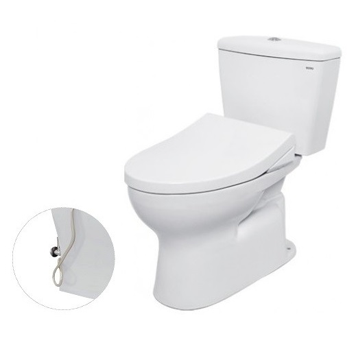 Bồn cầu TOTO CS300DRE4 2 khối nắp rửa cơ TCW1211A