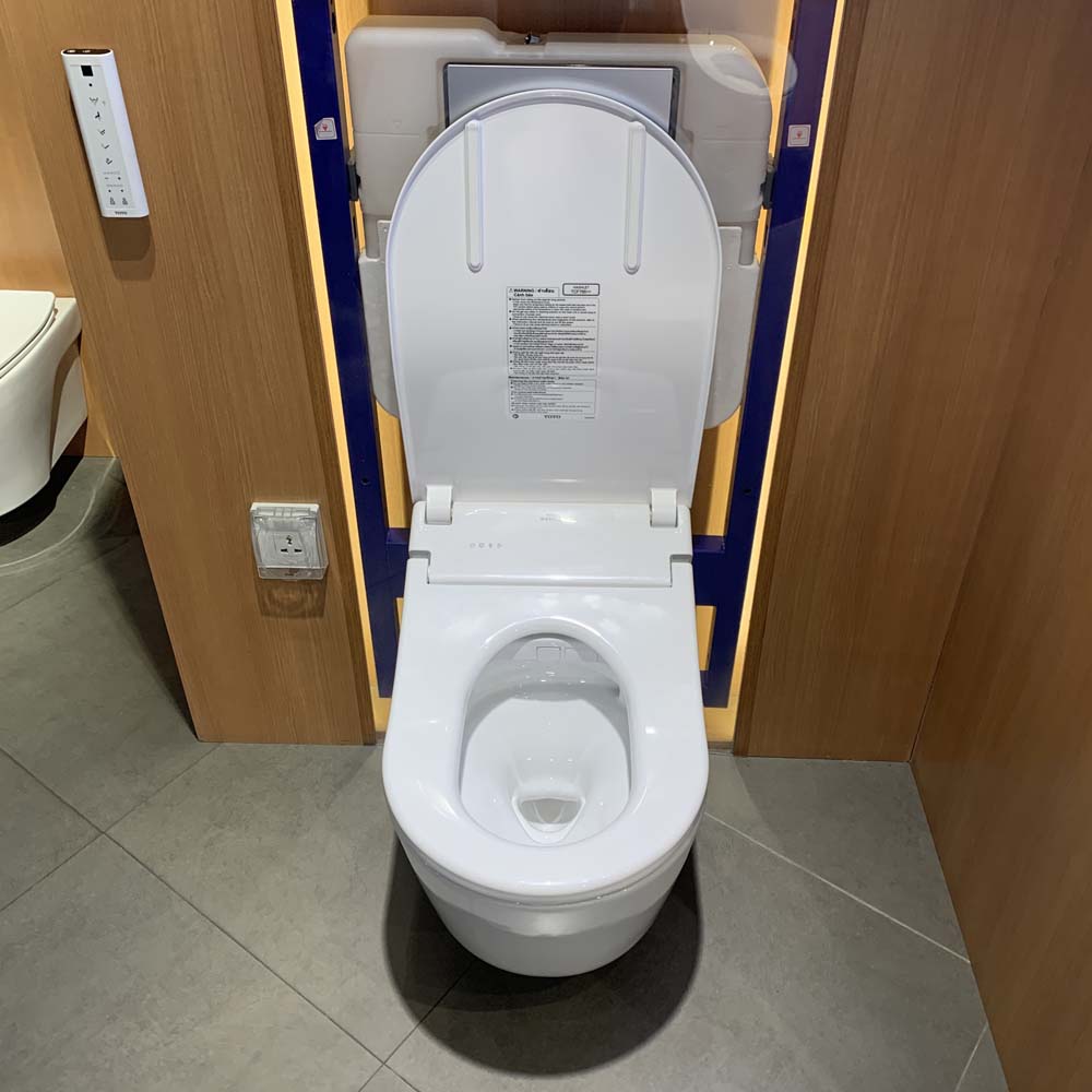Bồn cầu treo tường điện tử RX (giấu dây) xả tự động TOTO CW542HME5U TCF795C2Z WH172AAT MB175M - 6