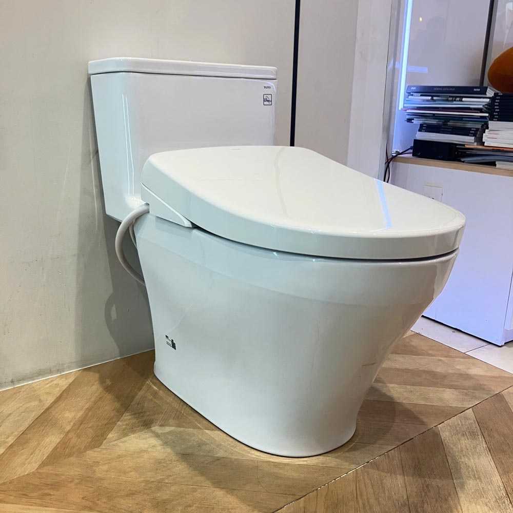 Bồn cầu 1 khối TOTO MS857CDW23 nắp điện tử Washlet S7 TCF47360GAA giấu dây - 2