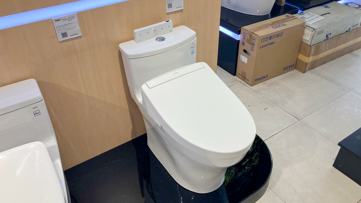 Bồn cầu TOTO MS885CDW25 1 khối nắp điện tử Washlet S5 TCF34461GAA giấu dây - 3