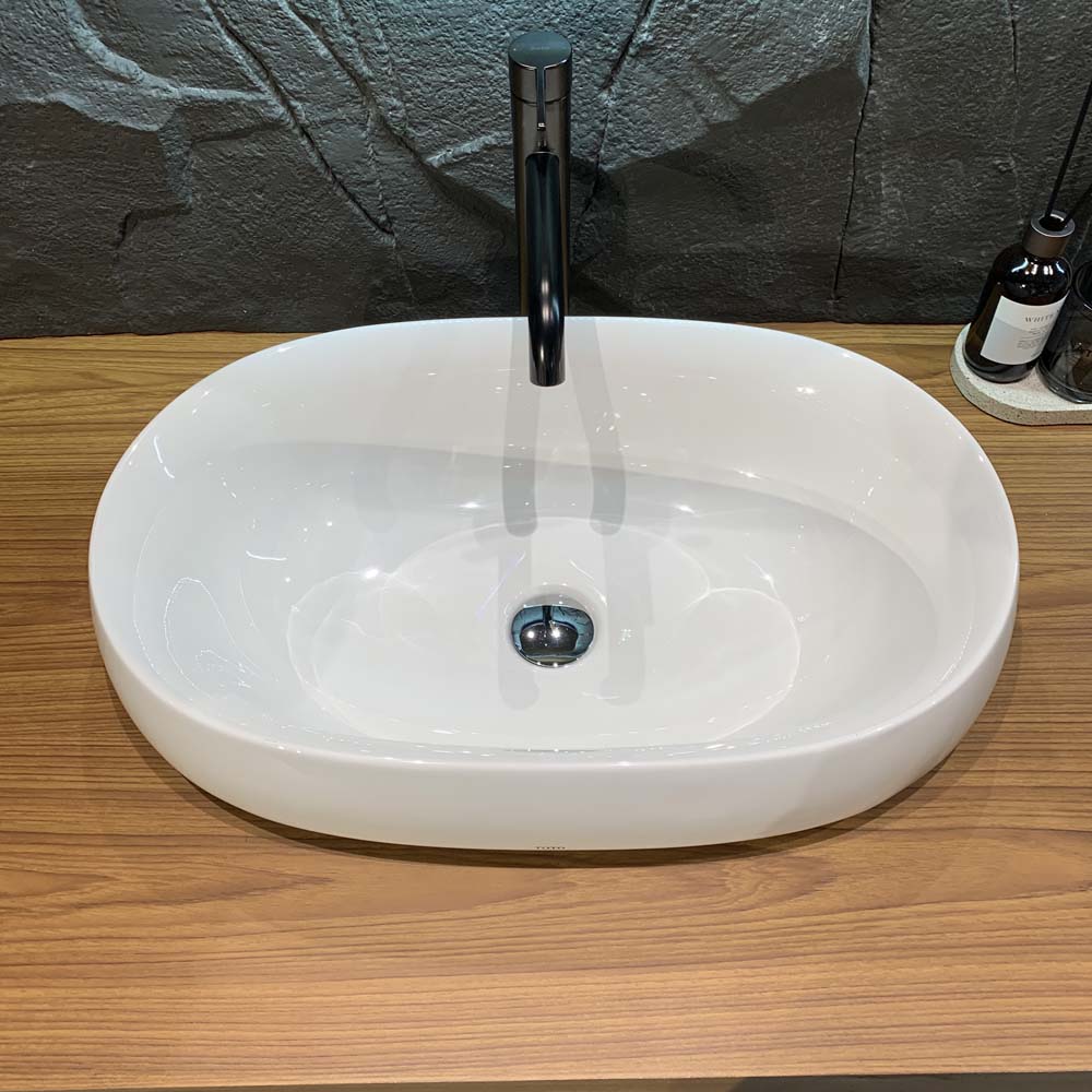 Chậu lavabo đặt bàn Galalato TOTO PJS05WE#GW (PJS05WEGW) trắng bóng - 4