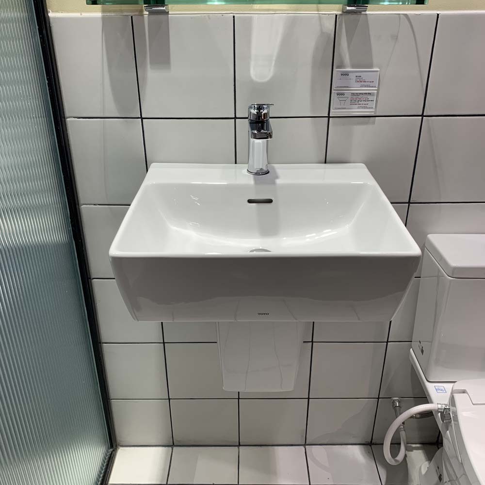 Chậu lavabo treo tường TOTO LHT328C chân lửng - 8