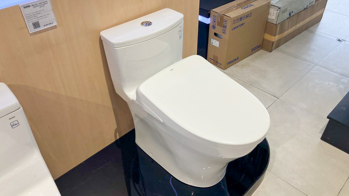 Bồn cầu TOTO MS885CDW23 1 khối nắp điện tử Washlet S7 TCF47360GAA giấu dây - 2