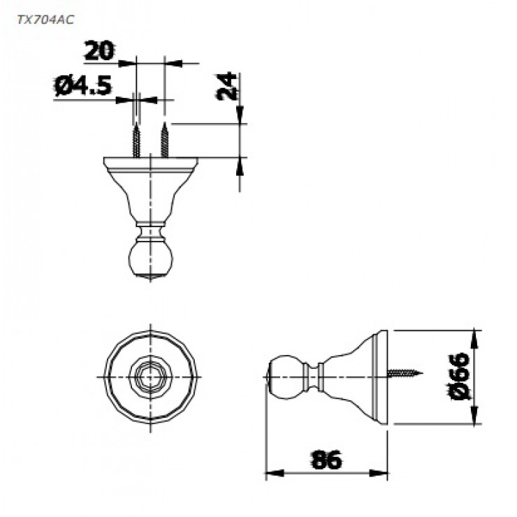 Móc áo Curio TOTO TX704AC