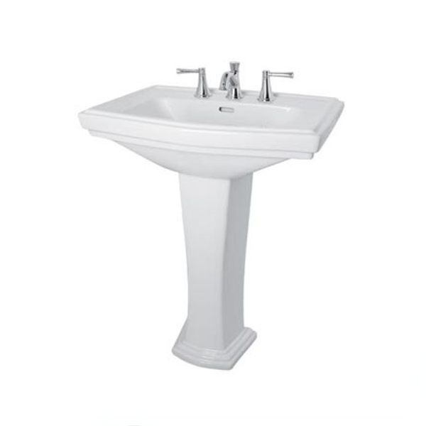Chậu lavabo treo tường TOTO LW780J LW780FJ TX801LN TL510ERR chân dài cổ điển - 3