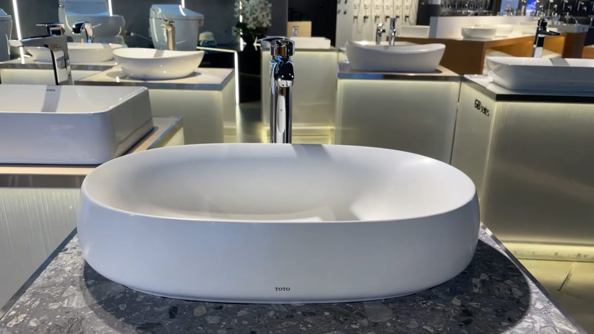 Chậu lavabo đặt bàn Galalato TOTO PJS05WE#MW (PJS05WEMW) trắng mờ - 3