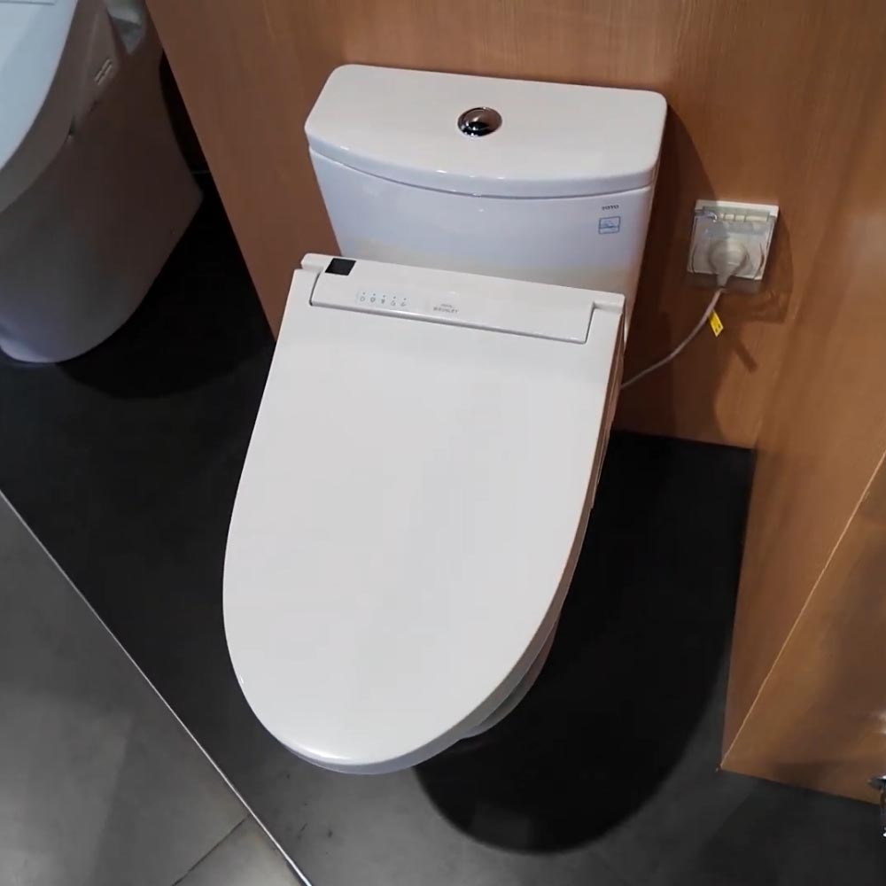 Bồn cầu TOTO MS885CDW15 1 khối nắp điện tử Washlet C5 TCF24460AAA giấu dây - 5