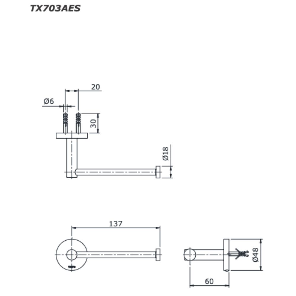 Lô giấy vệ sinh EGO II TOTO TX703AES - 2