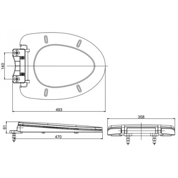 Nắp bồn cầu đóng êm TOTO TC395VS (T10) - 8