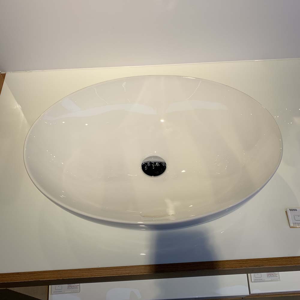Chậu rửa lavabo đặt bàn TOTO LT1705#XW (LT1705XW) màu trắng bóng - 7