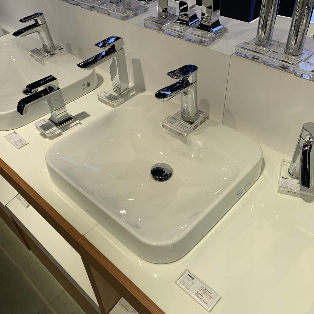 Chậu rửa lavabo đặt bàn TOTO LT5615C - 4