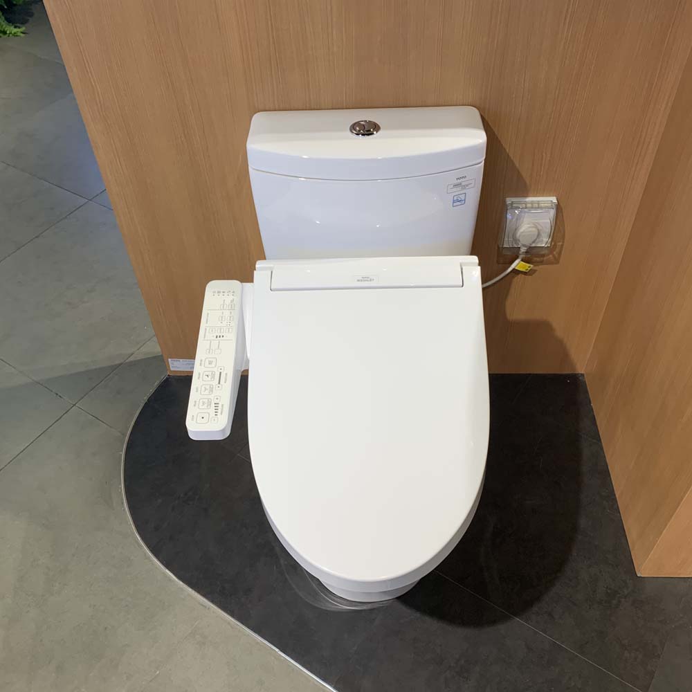 Bồn cầu TOTO MS889CDRW17 1 khối nắp điện tử Washlet C2 TCF23460AAA giấu dây - 3