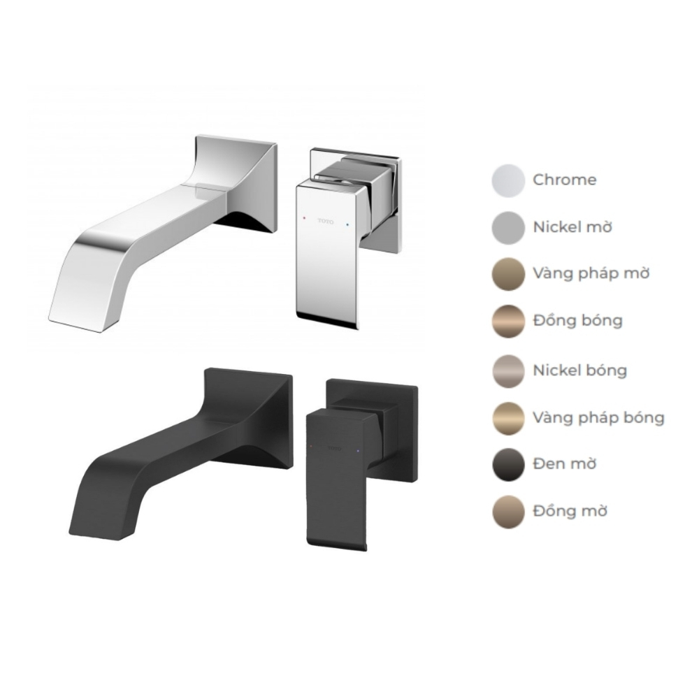 Vòi lavabo nóng lạnh gắn tường GC TOTO TLG08308BA - 2