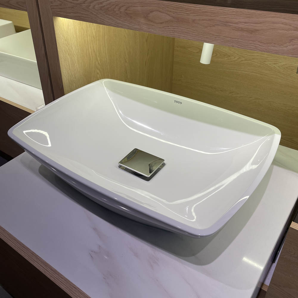 Chậu lavabo đặt bàn Galalato TOTO PJS02WE#GW (PJS02WEGW) trắng bóng - 8