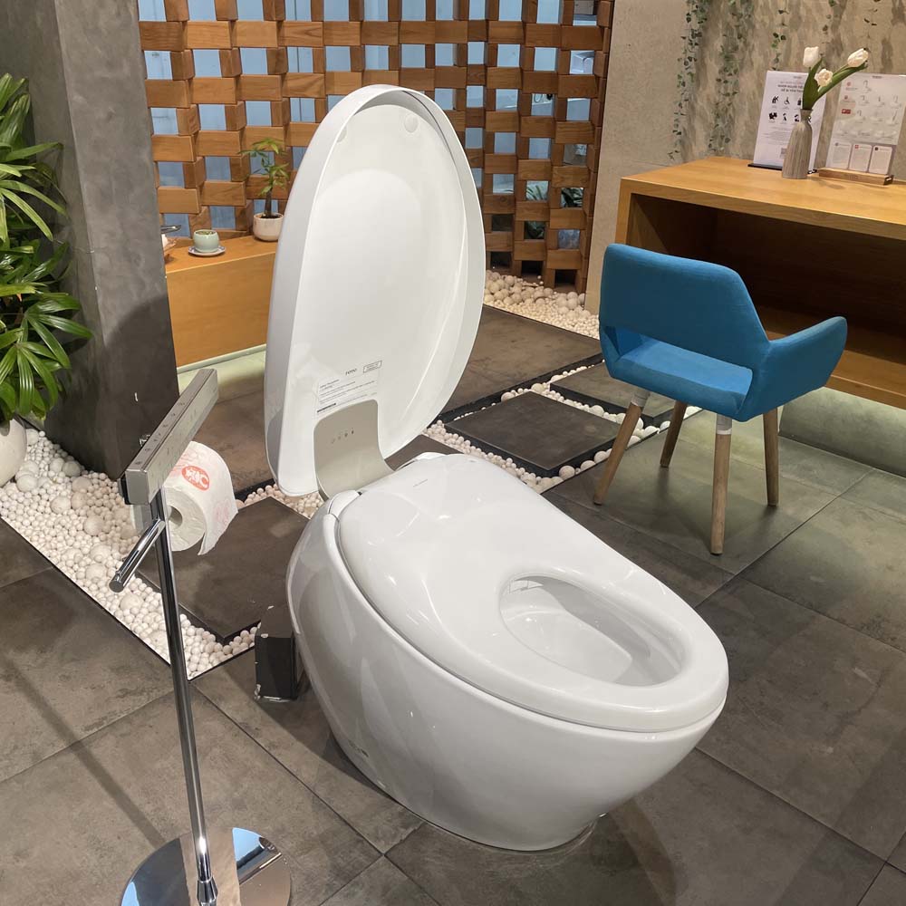 Bồn cầu thông minh Neorest NX I TOTO CS900VT T53P100VR bảng điều khiển màu bạc - 4