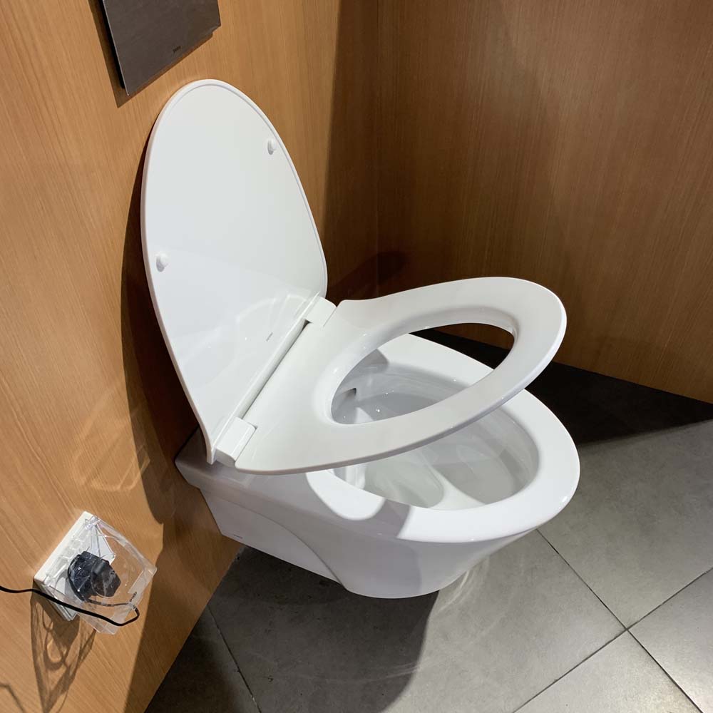 Bồn cầu treo tường nắp êm van xả cảm ứng TOTO CW822RFVA1 TC600VS TREF35L2A WH005A - 8
