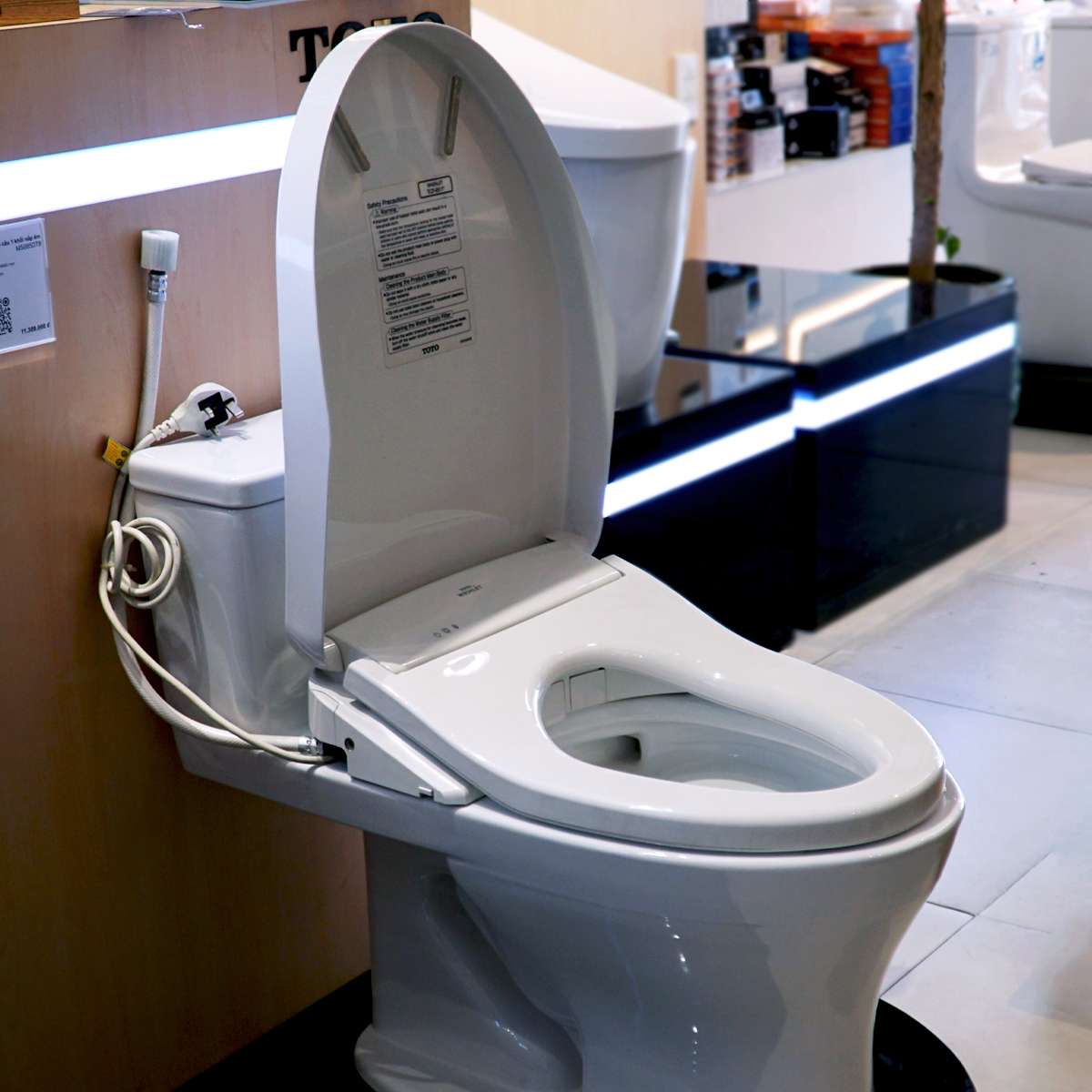 Bồn cầu TOTO MS855DW11 1 khối nắp điện tử Washlet S7 TCF4911Z - 9