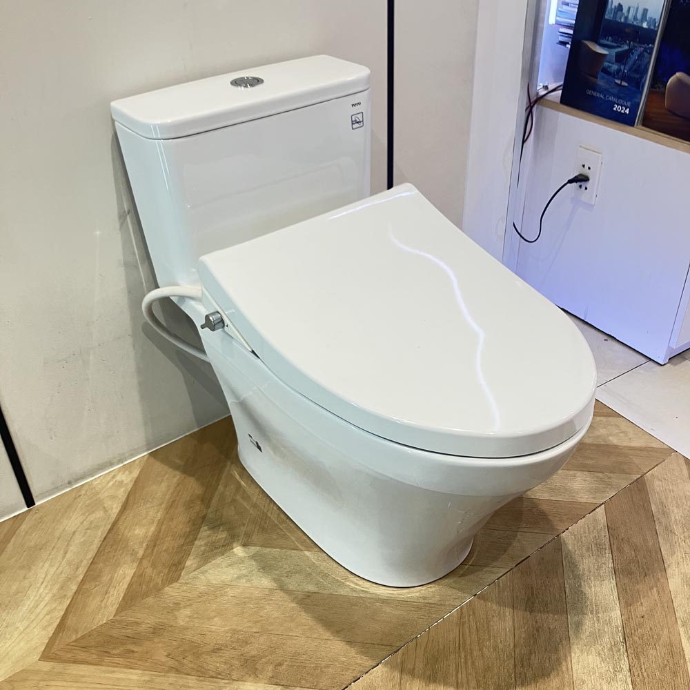 Bồn cầu 1 khối TOTO MS857DE4 nắp rửa cơ TCW1211A - 2