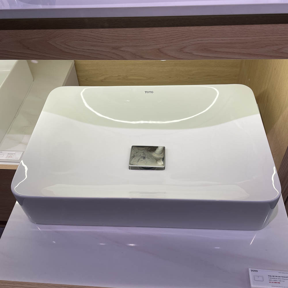 Chậu lavabo đặt bàn Galalato TOTO PJS03WE#GW (PJS03WEGW) trắng bóng - 9