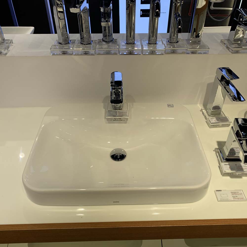 Chậu rửa lavabo đặt bàn TOTO LT5616C - 3