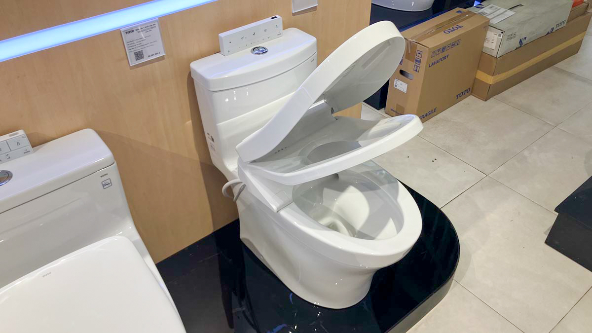 Bồn cầu TOTO MS889DRW25 1 khối nắp điện tử Washlet S5 TCF34461GAA - 12