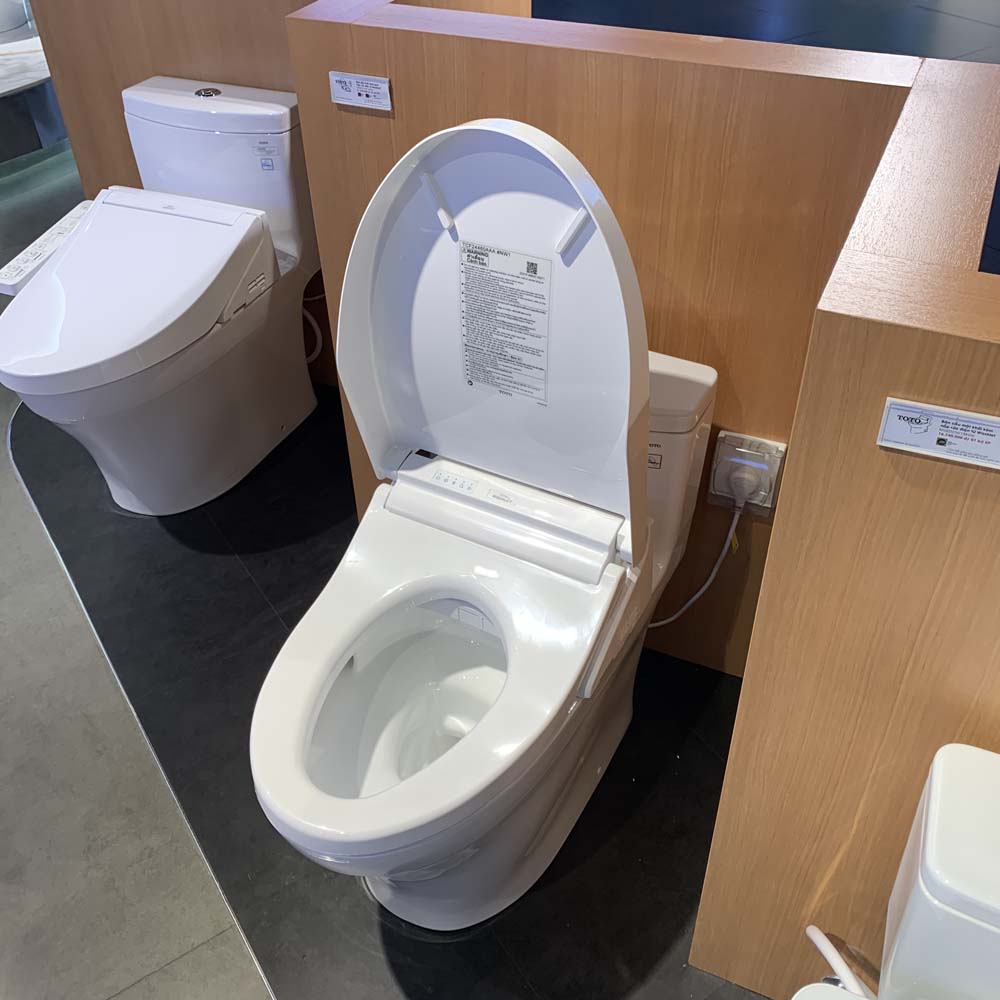 Bồn cầu TOTO MS855CDW15 1 khối nắp điện tử Washlet C5 TCF24460AAA giấu dây - 7