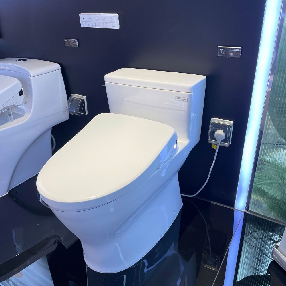 Bồn cầu TOTO MS188VKW23 T53P100VR 1 khối nắp điện tử Washlet S7 TCF47360GAA - 7