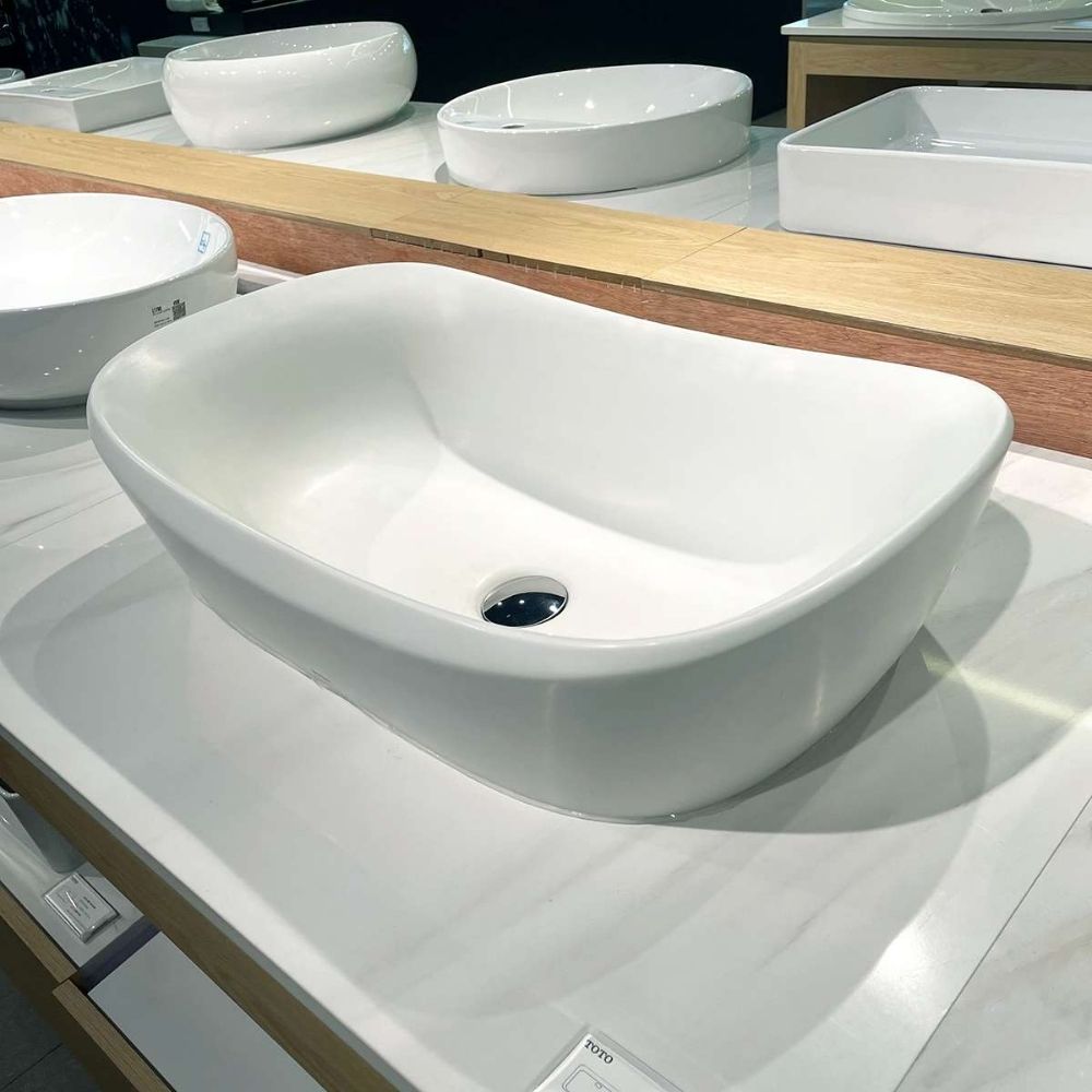 Chậu lavabo đặt bàn Galalato TOTO PJS07WE#MW (PJS07WEMW) trắng mờ - 11