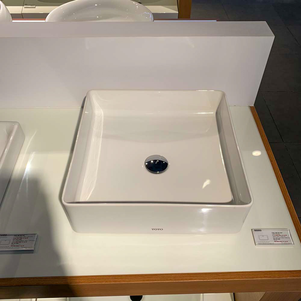 Chậu rửa lavabo đặt bàn TOTO LW574JWF - 3