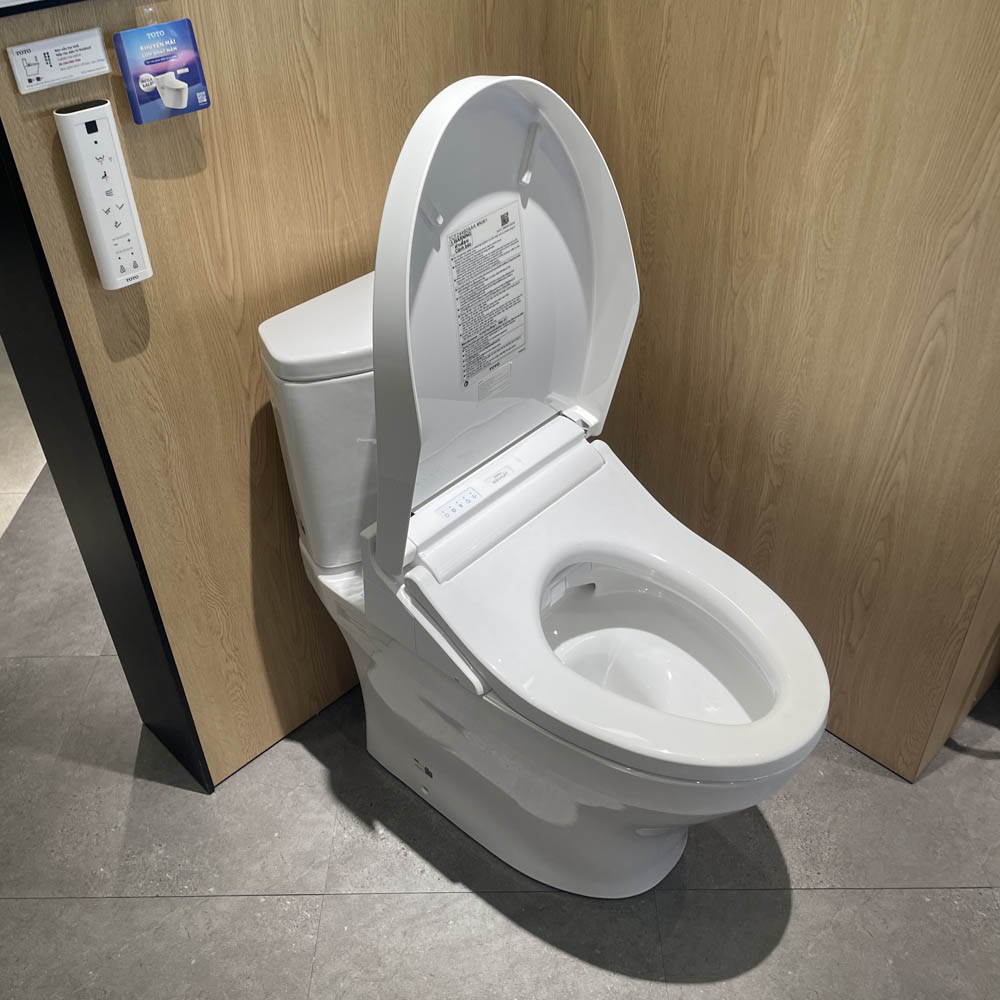 Bồn cầu TOTO CS838CDW15 2 khối nắp điện tử Washlet C5 TCF24460AAA giấu dây - 9
