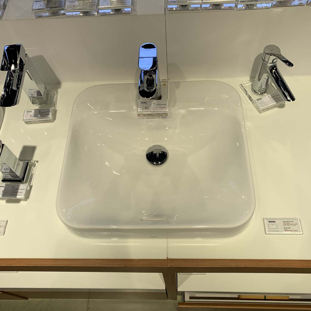 Chậu rửa lavabo đặt bàn TOTO LT5615C - 5