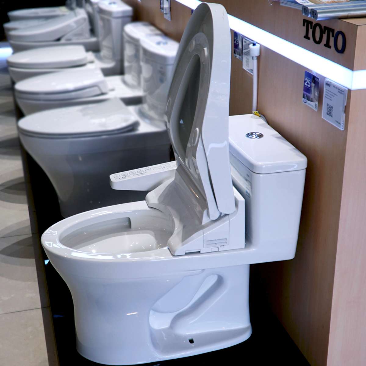 Bồn cầu TOTO MS855DW16 1 khối nắp điện tử Washlet C2 TCF23410AAA - 7