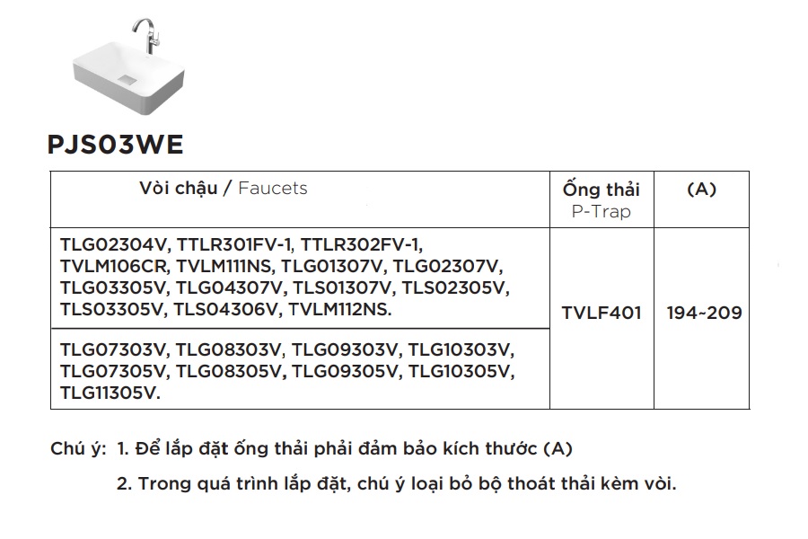 Chậu lavabo đặt bàn Galalato TOTO PJS03WE#GW (PJS03WEGW) trắng bóng - 3