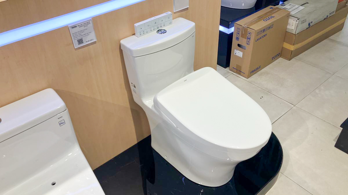 Bồn cầu TOTO MS889CDRW23 1 khối nắp điện tử Washlet S7 TCF47360GAA giấu dây - 2