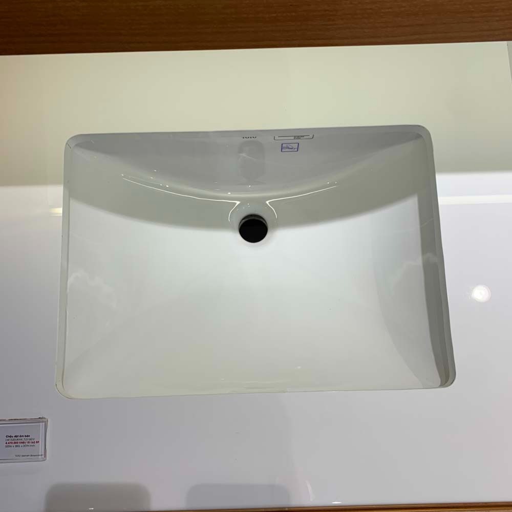 Chậu rửa mặt lavabo âm bàn TOTO LW1535V#XW - 9