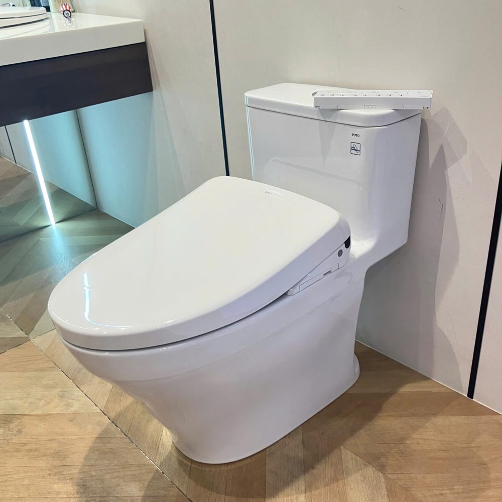 Bồn cầu 1 khối TOTO MS857CDW23 nắp điện tử Washlet S7 TCF47360GAA giấu dây - 4