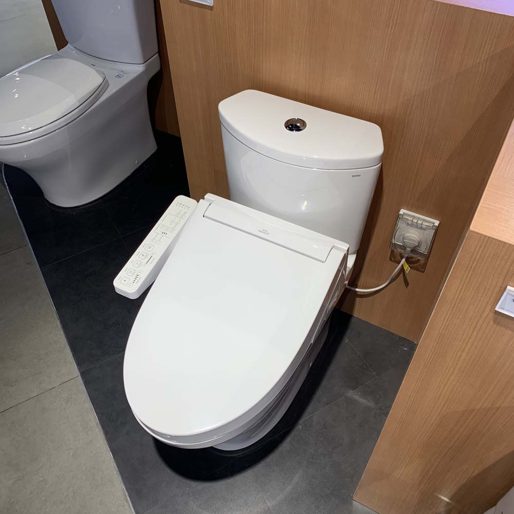 Bồn cầu TOTO CS838CDW17 2 khối nắp điện tử Washlet C2 TCF23460AAA giấu dây - 4